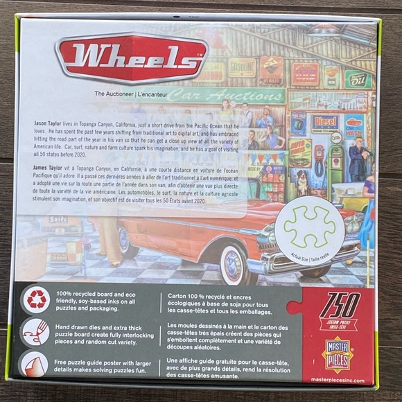 Master Pieces Wheels 750 Jigsaw puzzle - Picture 8 of 9